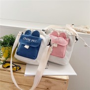 Túi vải đeo chéo canvas chong ya phong cách hàn quốc xinh xắn dành cho nữ TV005